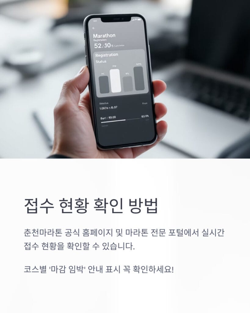 춘천마라톤대회 접수현황