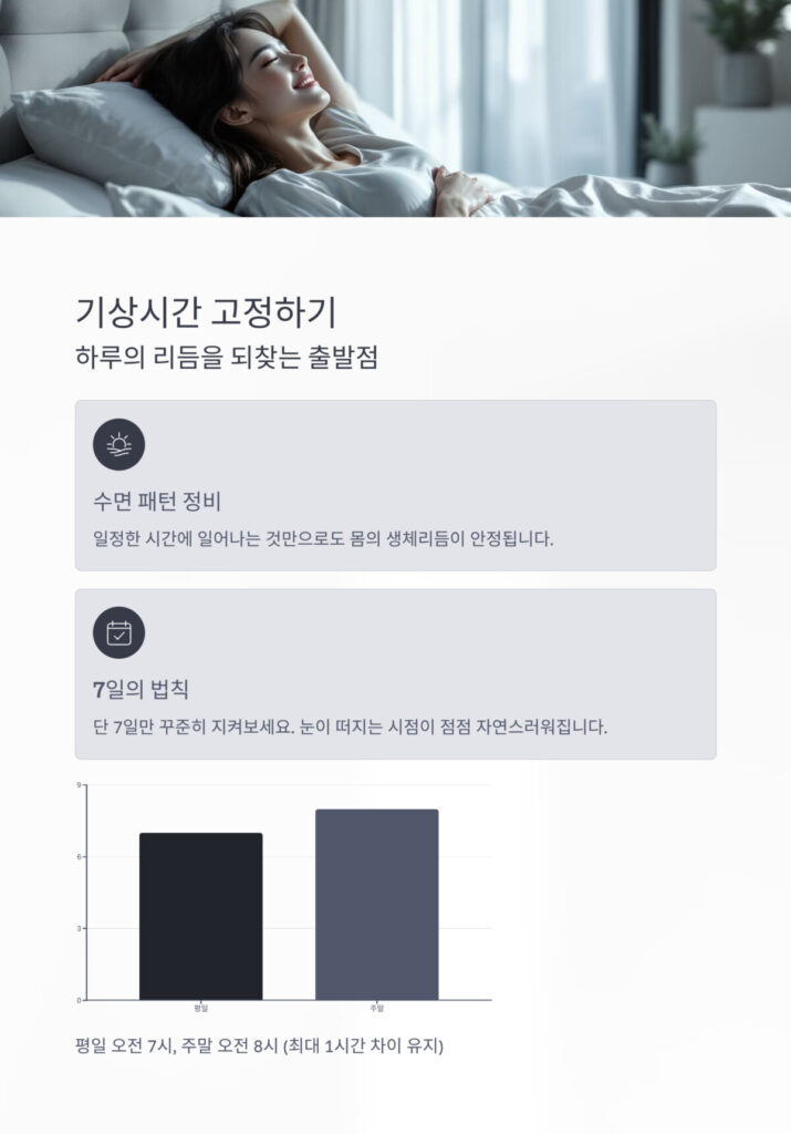 침대에서 자고 있는 여성 모습