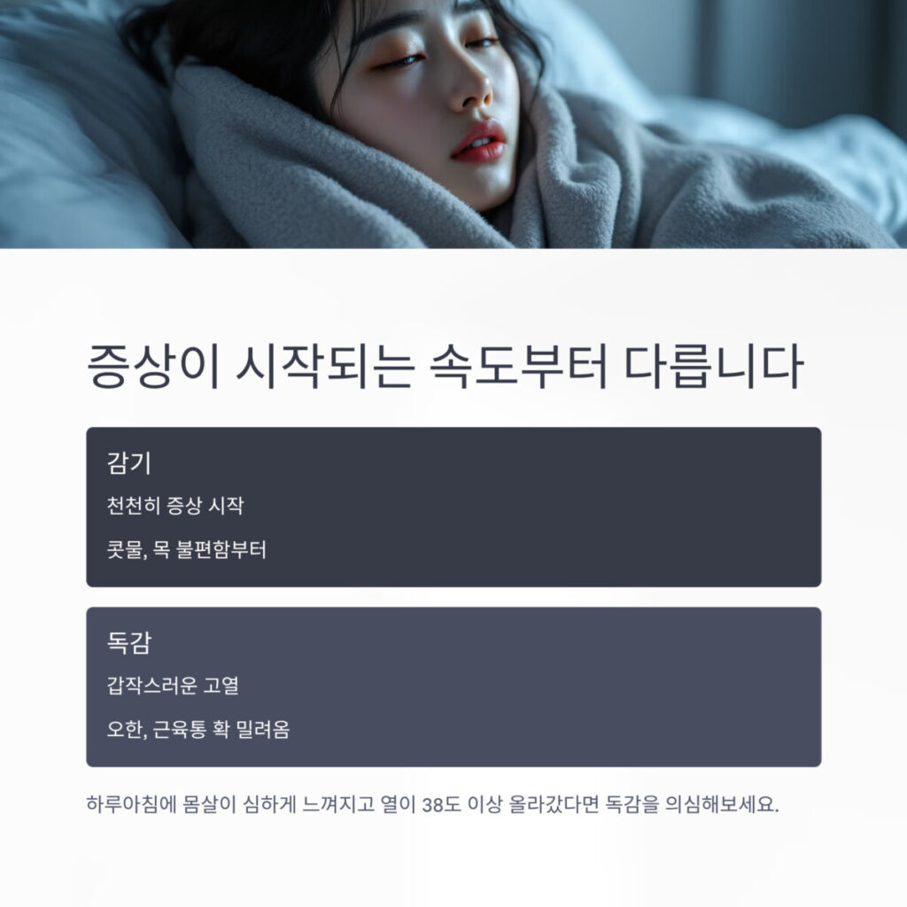 침대에 누워있는 여성
