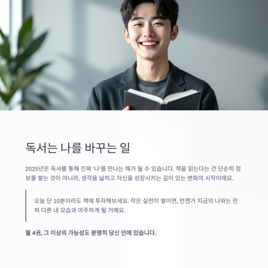 독서는 나를 바꾸는 일