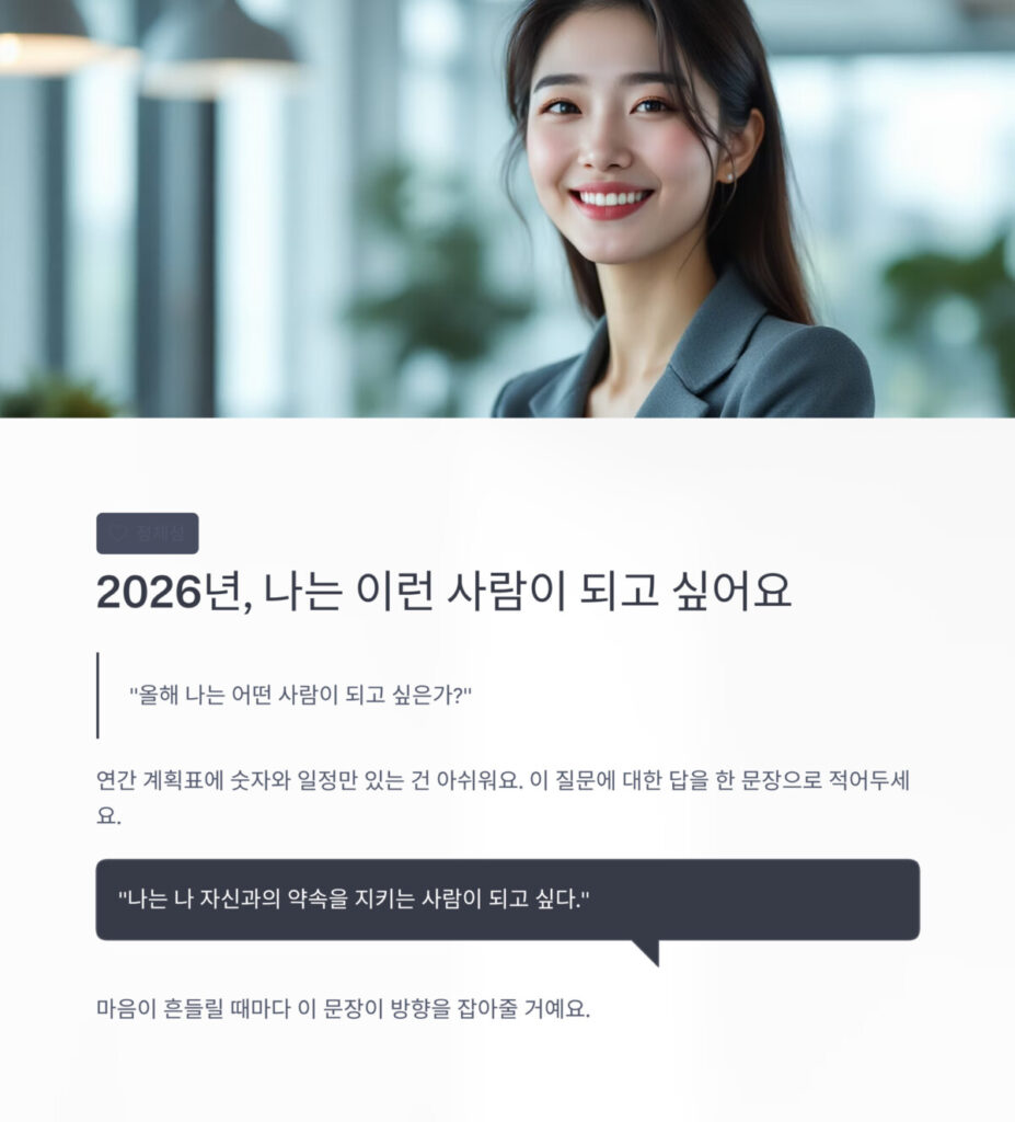 미소짓고 있는 여성