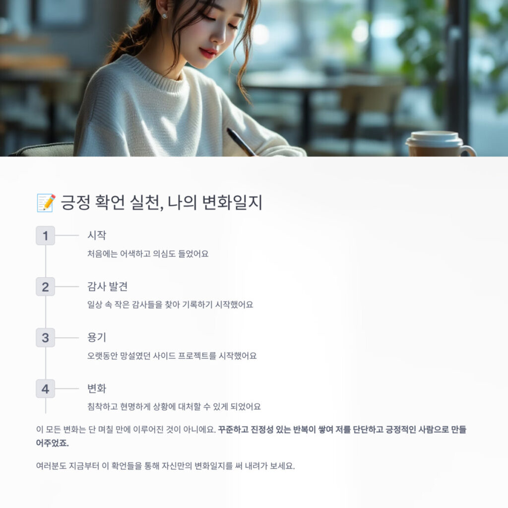 긍정확언 변화일지