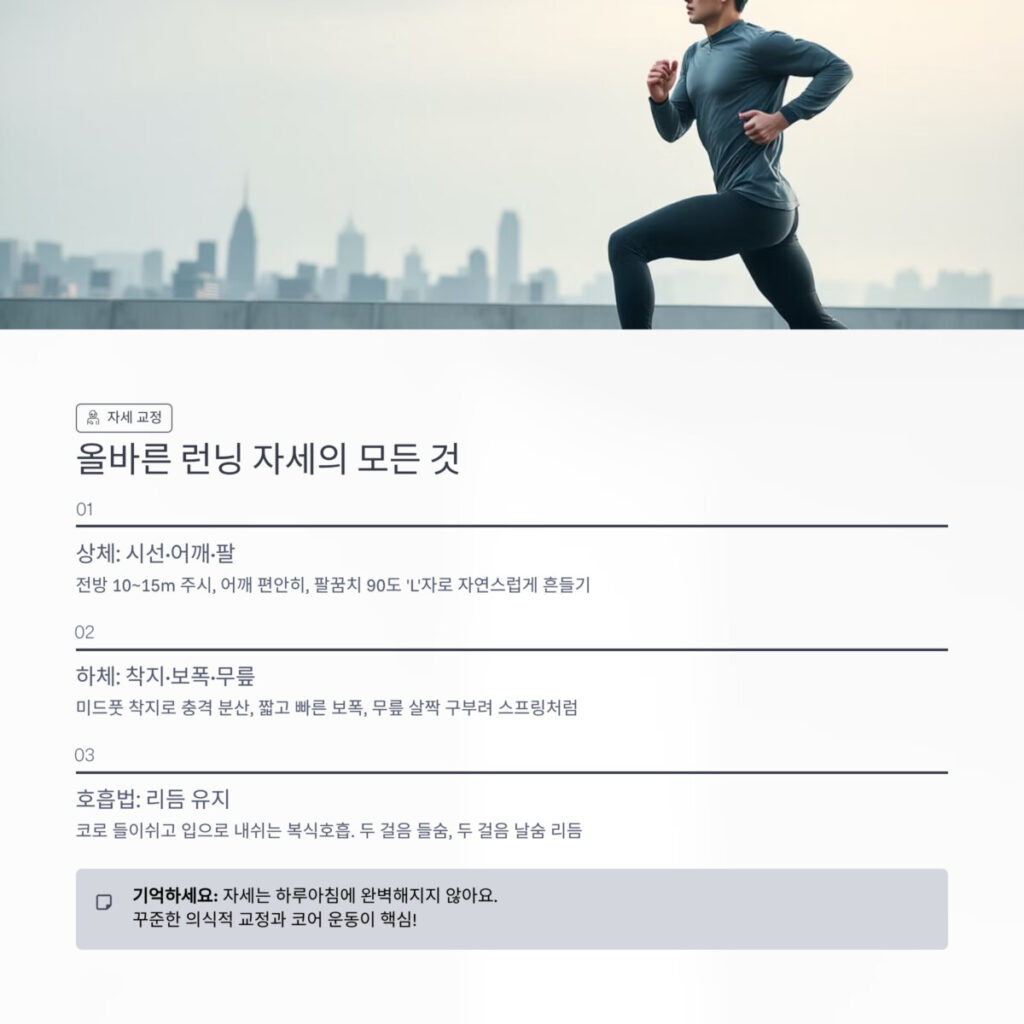 올바른 런닝자세