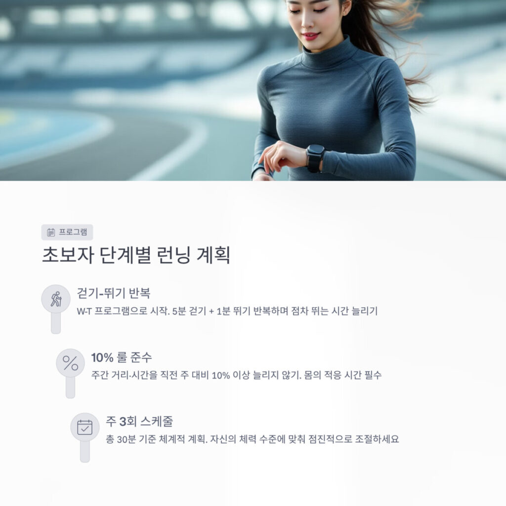 초보자 단계별 런닝 계획