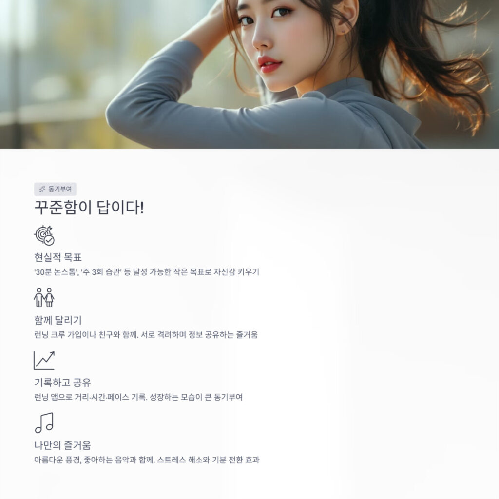 런닝은 꾸준함이 답