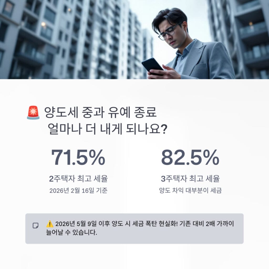 양도세 중과 유예  세금